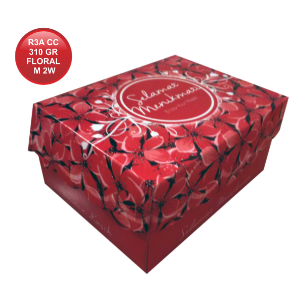 R3A CETAK COATED 310 FLORAL MERAH 1W